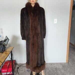 #742 Mink/fox fur coat